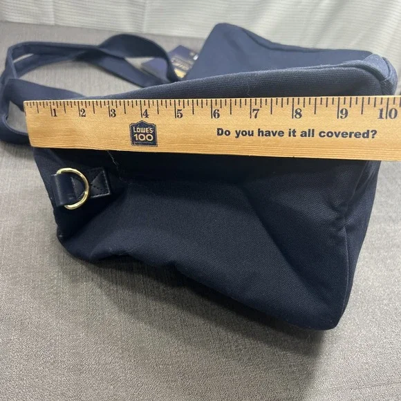 Polo Ralph Lauren Duffle Gym Carry-On Weekender Bag Navy Blue w/ Strap NWT - Picture 5 of 9